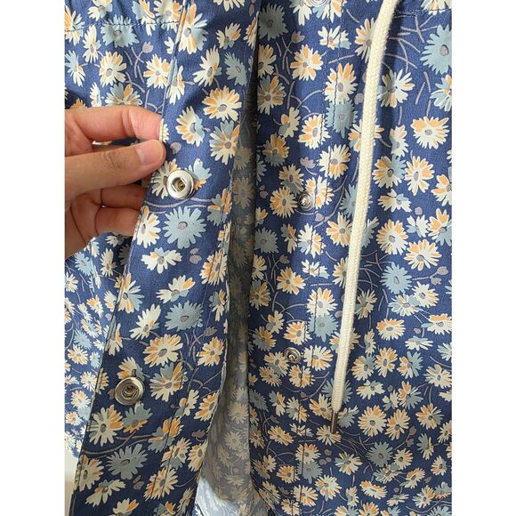 Madewell Ruffle-Neck Anorak Raincoat in French Floral L $168 - Picture 5 of 12